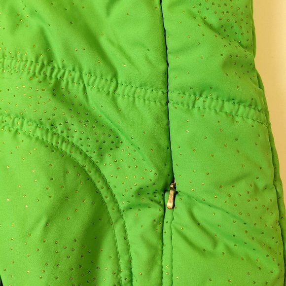PLACE Girls Green Vest with Hood Side 7/8 - Picture 6 of 15